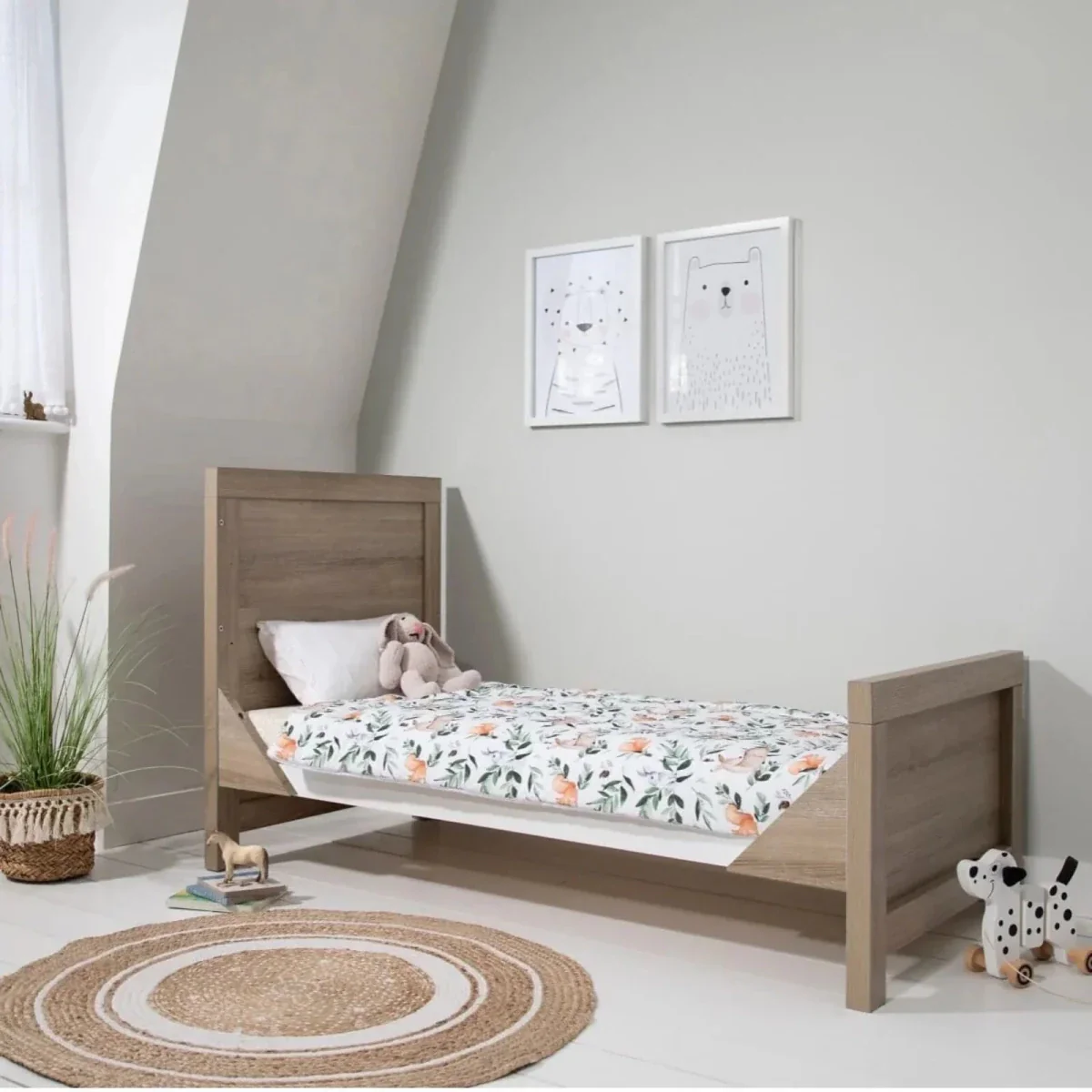 Tutti Bambini Modena 2 pcs Room Set - White/Oak - Image 5