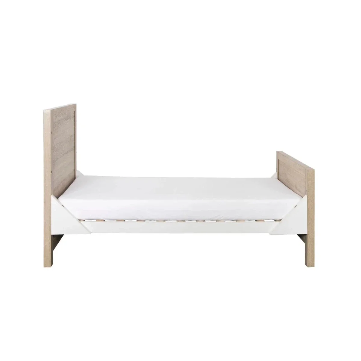 Tutti Bambini Modena 3-in-1 Cot Bed - White/Oak - Image 5