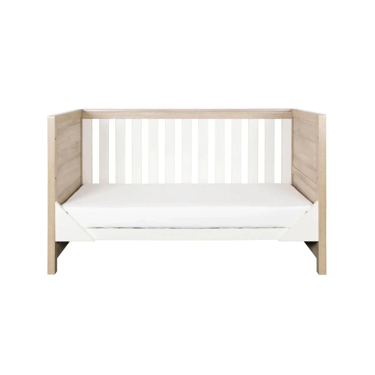 Tutti Bambini Modena 3-in-1 Cot Bed - White/Oak - Image 6