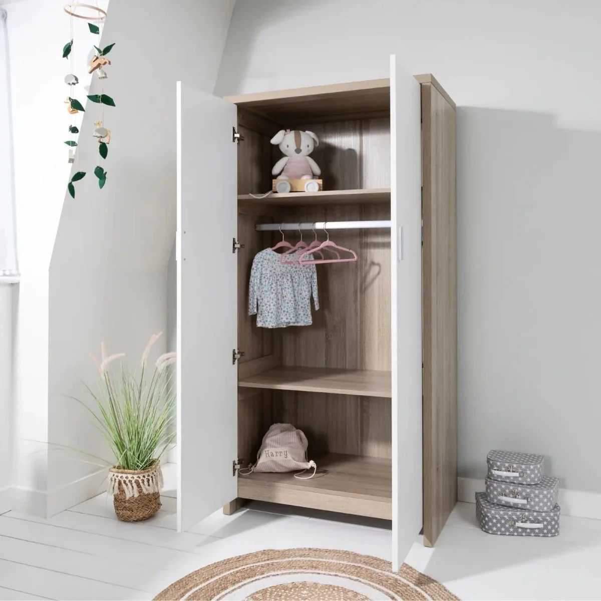 Tutti Bambini Modena 3 pcs Room Set - White/Oak - Image 19