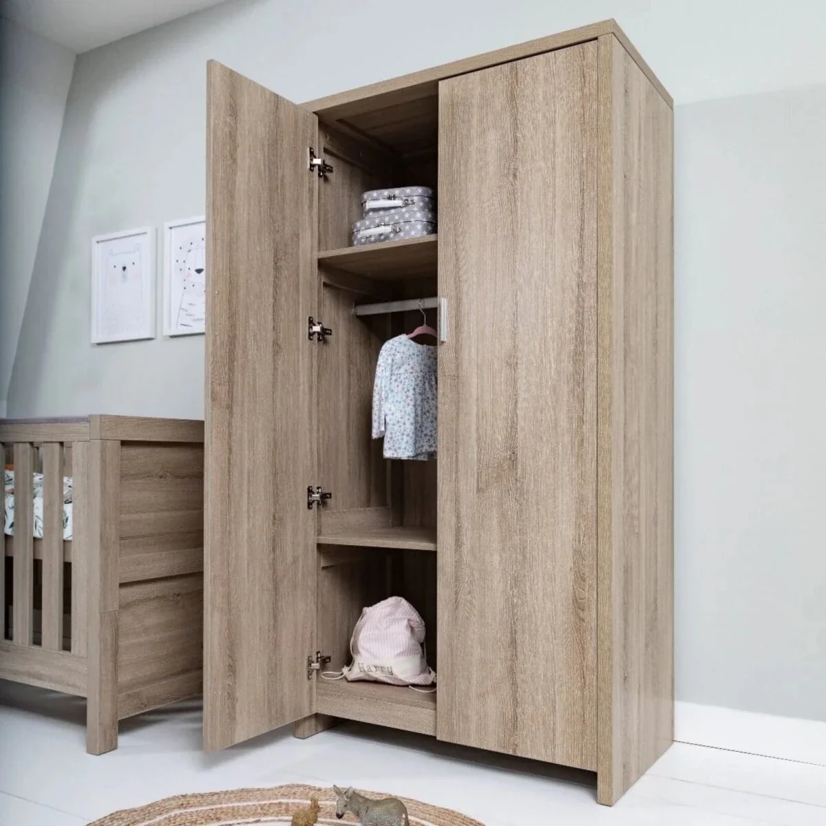 Tutti Bambini Modena Wardrobe - Oak - Image 5