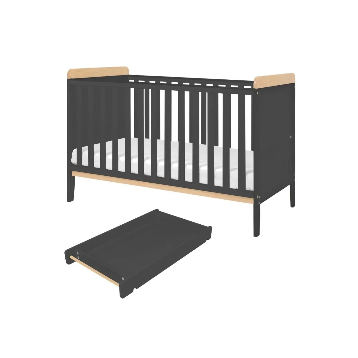 Tutti Bambini Rio 2 pcs Room Set - Slate/Honey Oak - Image 6