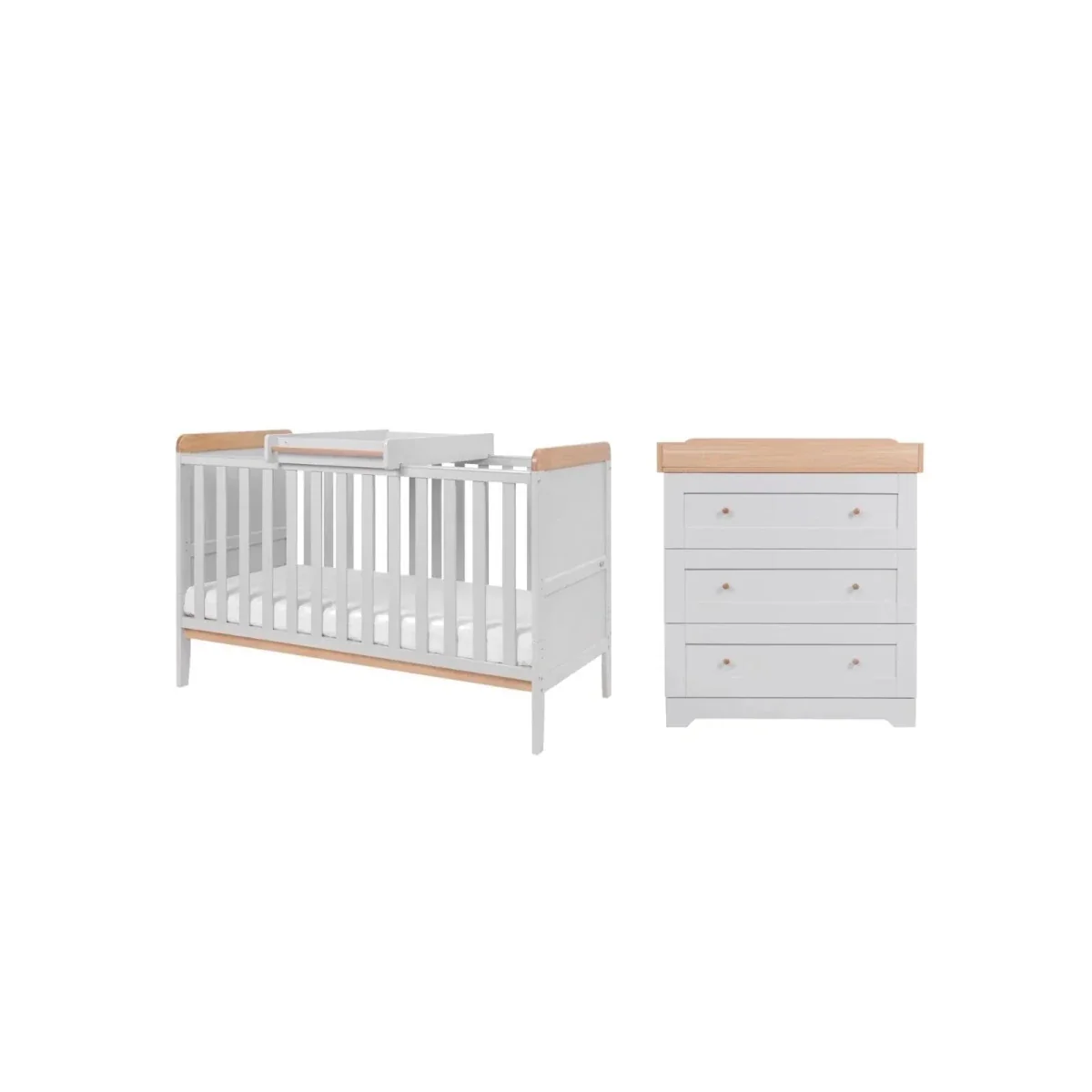 Tutti Bambini Rio 2 pcs Room Set - Dove Grey/Honey Oak - Image 2