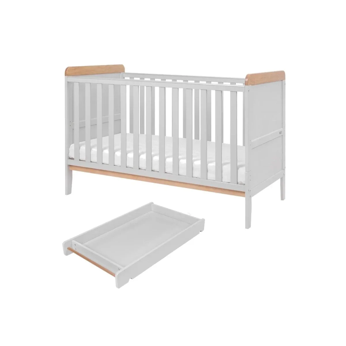 Tutti Bambini Rio 2 pcs Room Set - Dove Grey/Honey Oak - Image 8