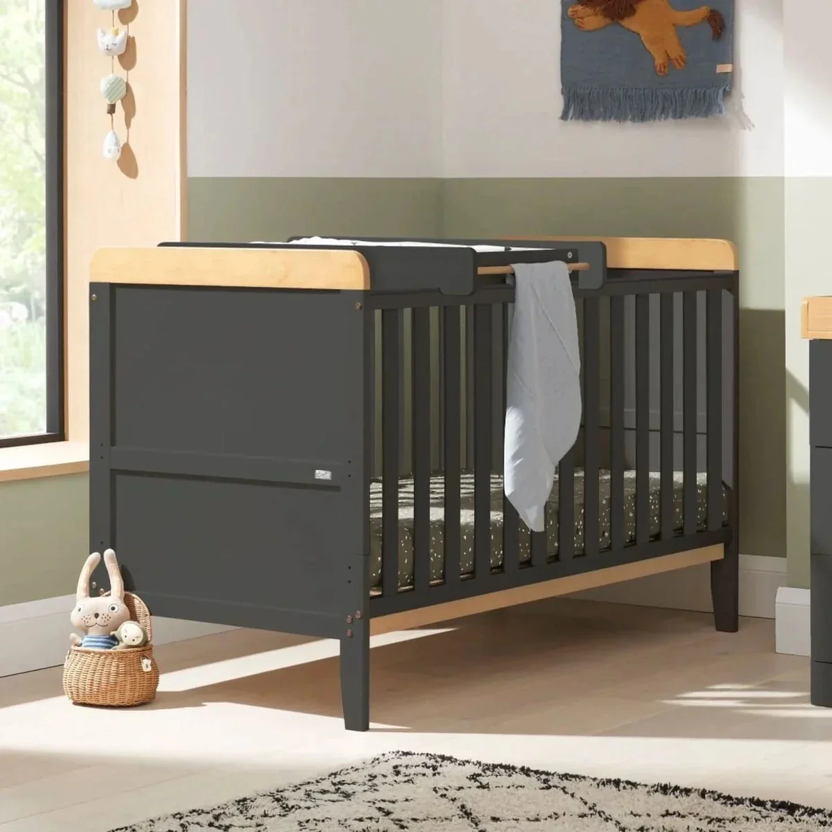 Tutti Bambini Rio 3 pcs Room Set - Dove Grey/Honey Oak - Image 4