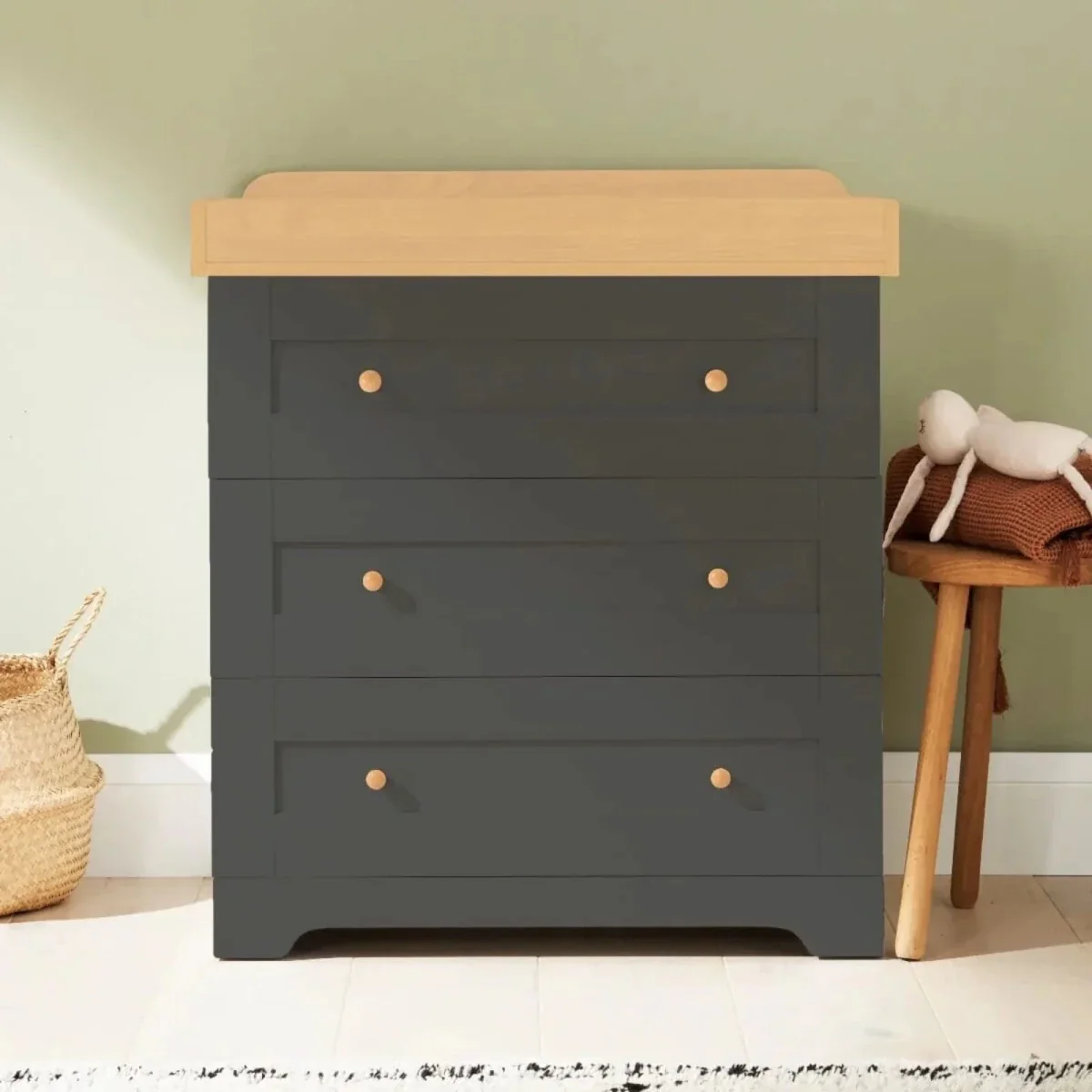 Tutti Bambini Rio 3 pcs Room Set - Dove Grey/Honey Oak - Image 6