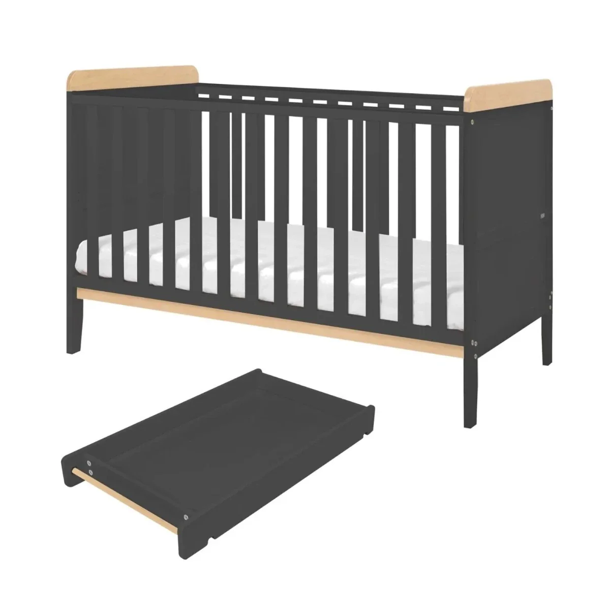 Tutti Bambini Rio 3 pcs Room Set - Dove Grey/Honey Oak - Image 9