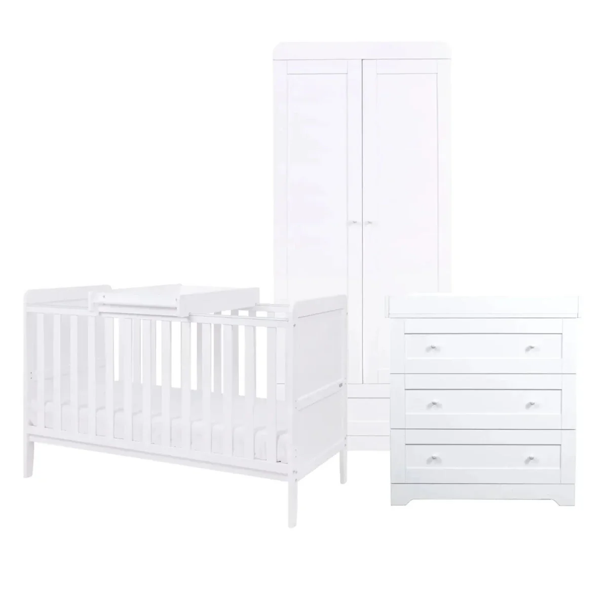 Tutti Bambini Rio 3 pcs Room Set - White - Image 2