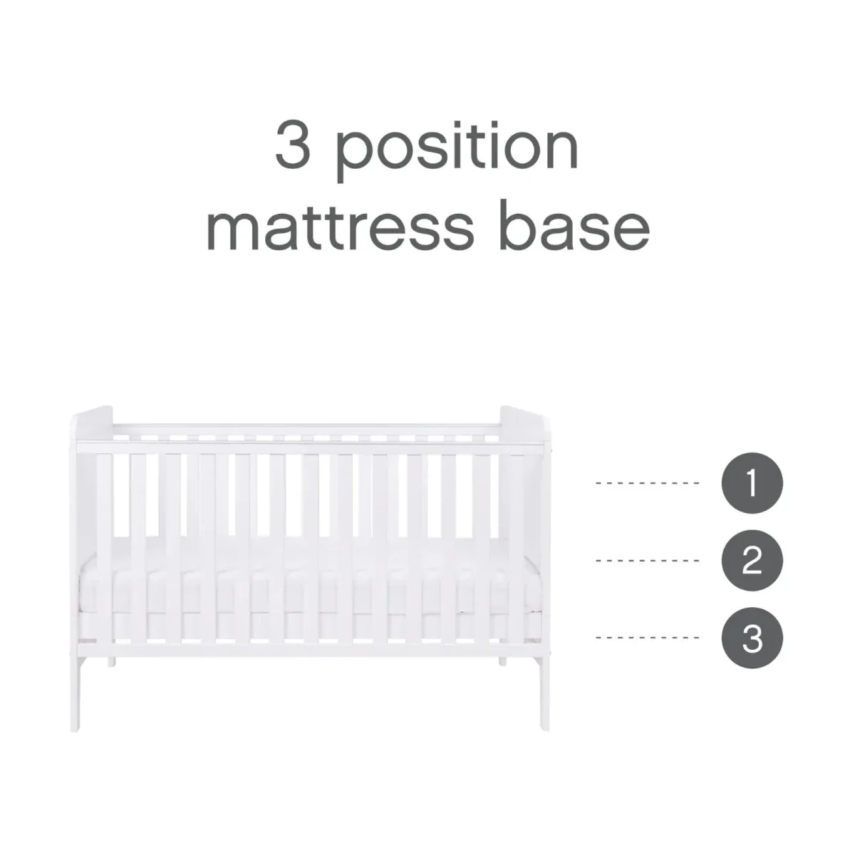 Tutti Bambini Rio 3 pcs Room Set - White - Image 8