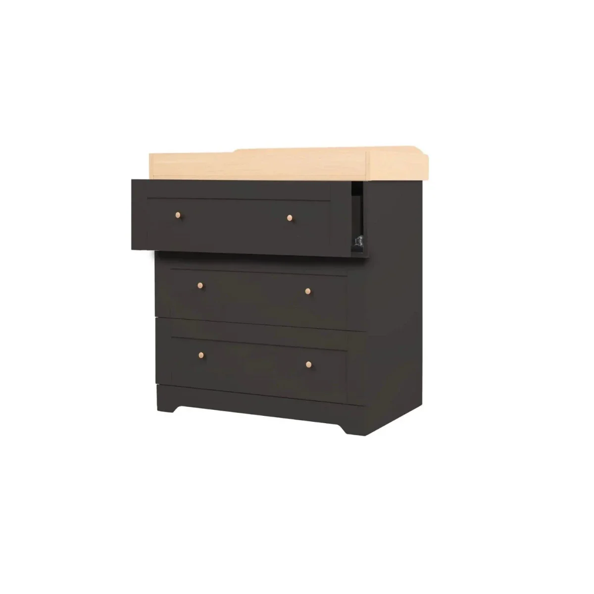 Tutti Bambini Rio Chest Changer - Slate/Honey Oak - Image 3