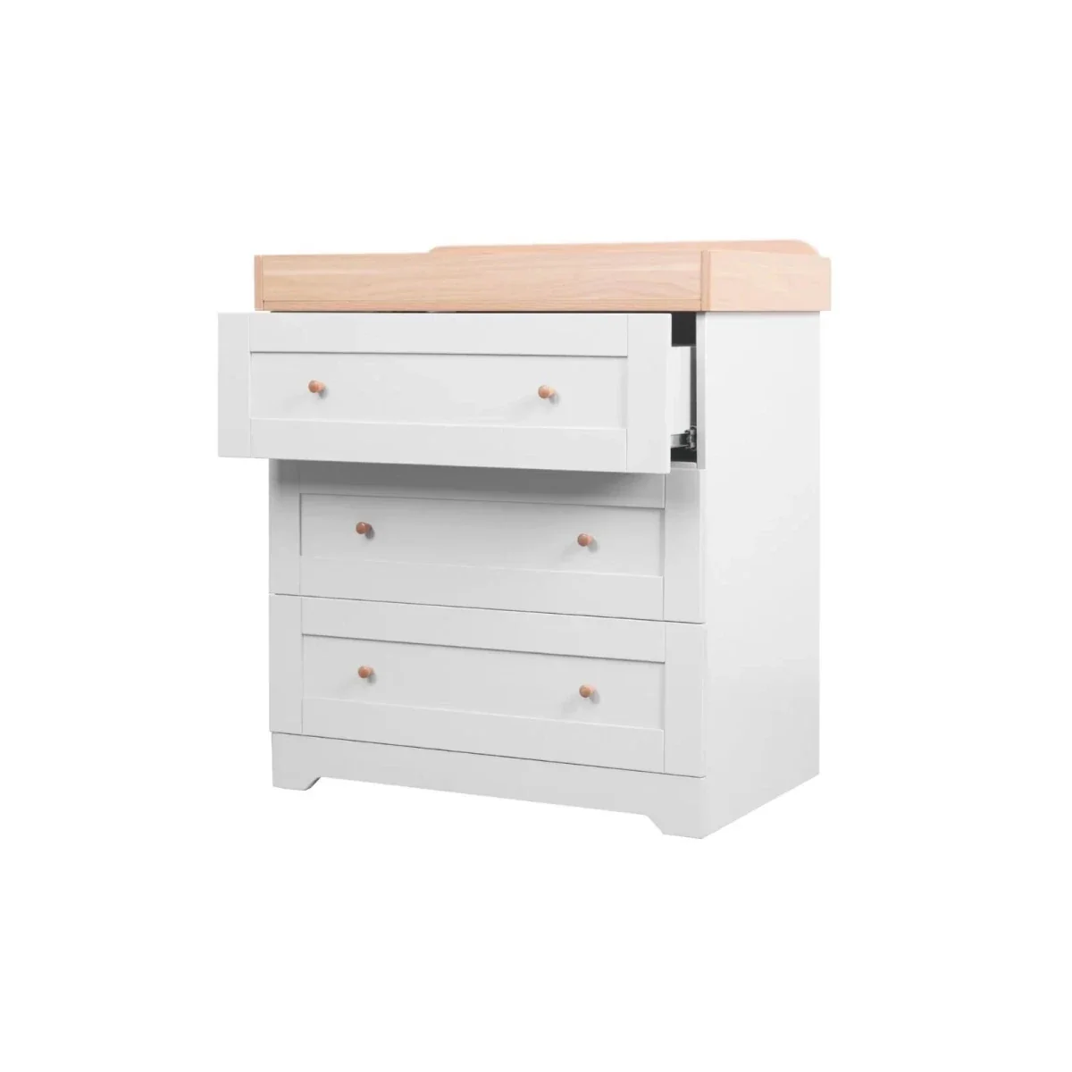 Tutti Bambini Rio Chest Changer - Dove Grey/Honey Oak - Image 3