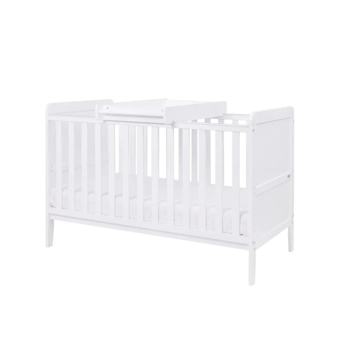 Tutti Bambini Rio Cot Bed with Cot Top Changer & Mattress - White - Image 12