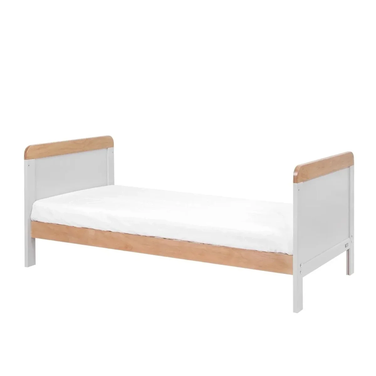 Tutti Bambini Rio Cot Bed with Cot Top Changer & Mattress - Dove Grey/Honey Oak - Image 6