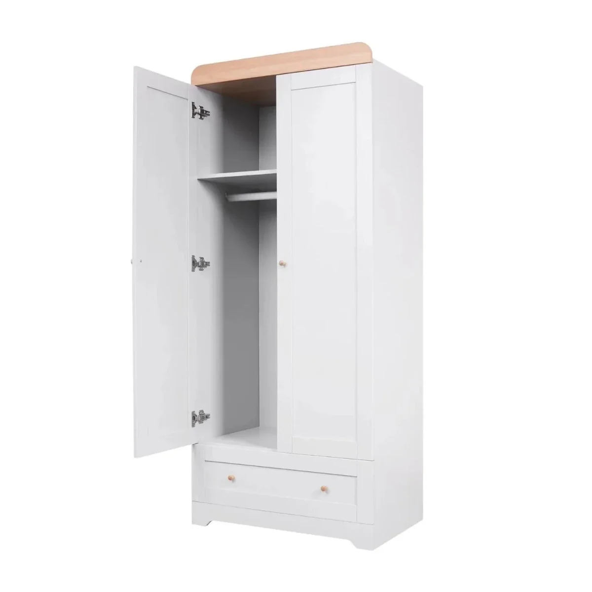 Tutti Bambini Rio Wardrobe - Dove Grey/Honey Oak - Image 3
