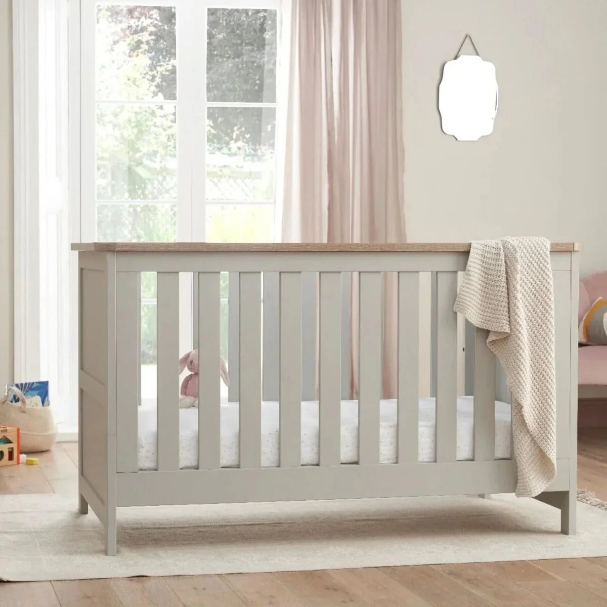 Tutti Bambini Verona 2 pcs Room Set - Dove Grey/Oak - Image 3