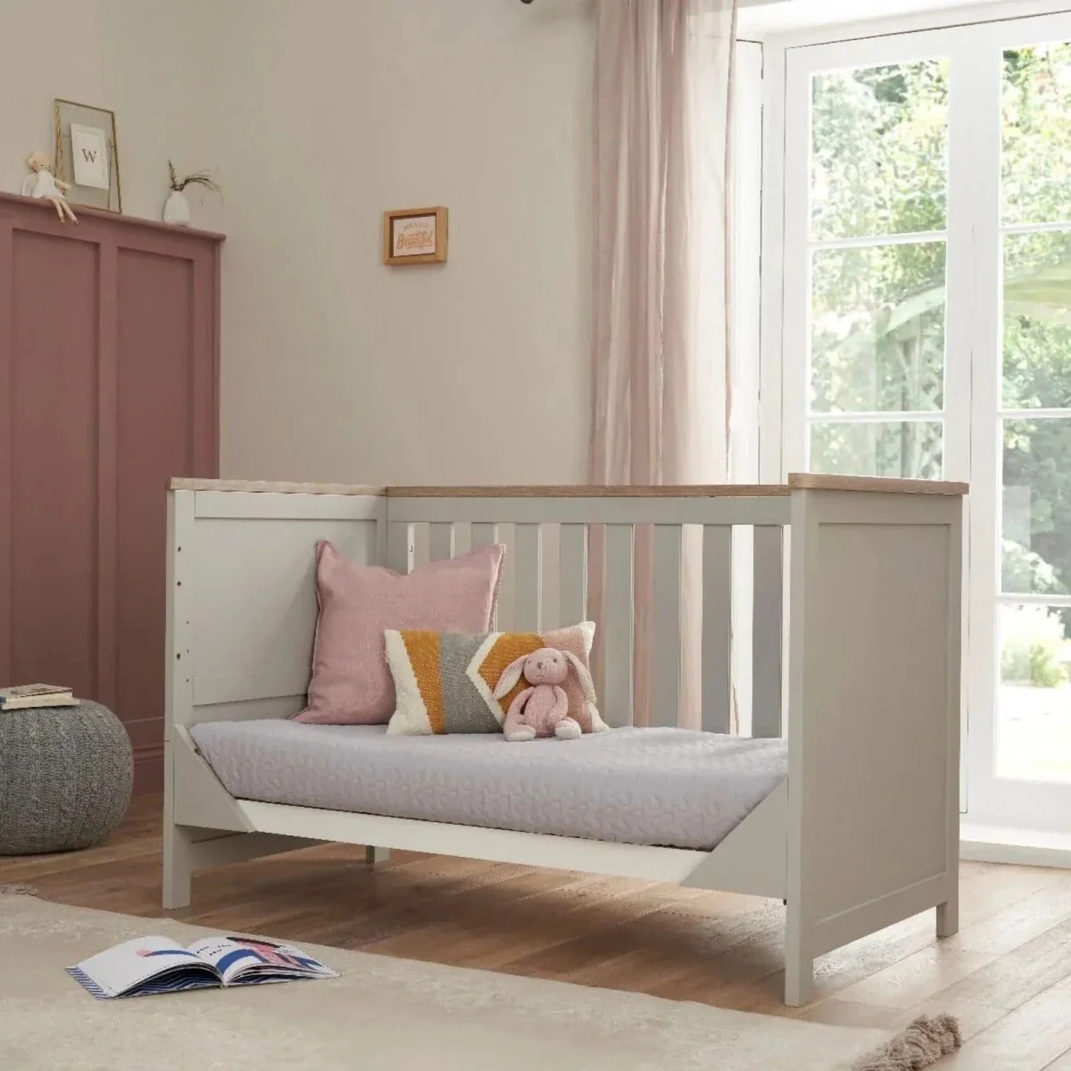 Tutti Bambini Verona 2 pcs Room Set - Dove Grey/Oak - Image 5