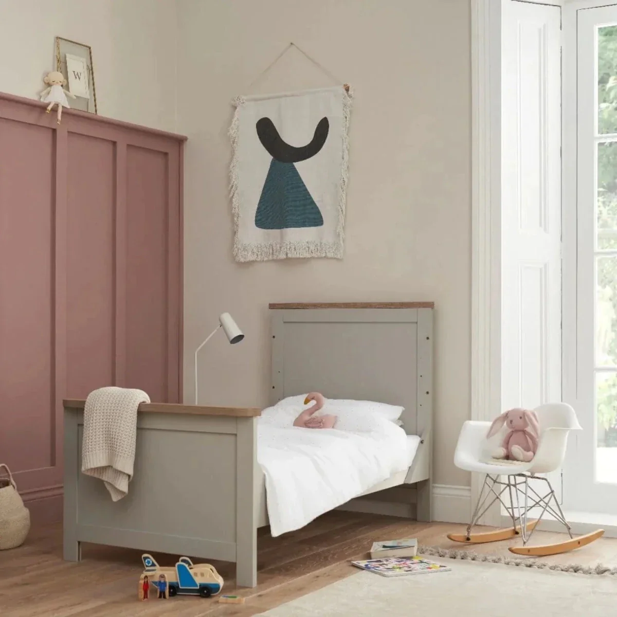 Tutti Bambini Verona 3 pcs Room Set - Dove Grey/Oak - Image 4