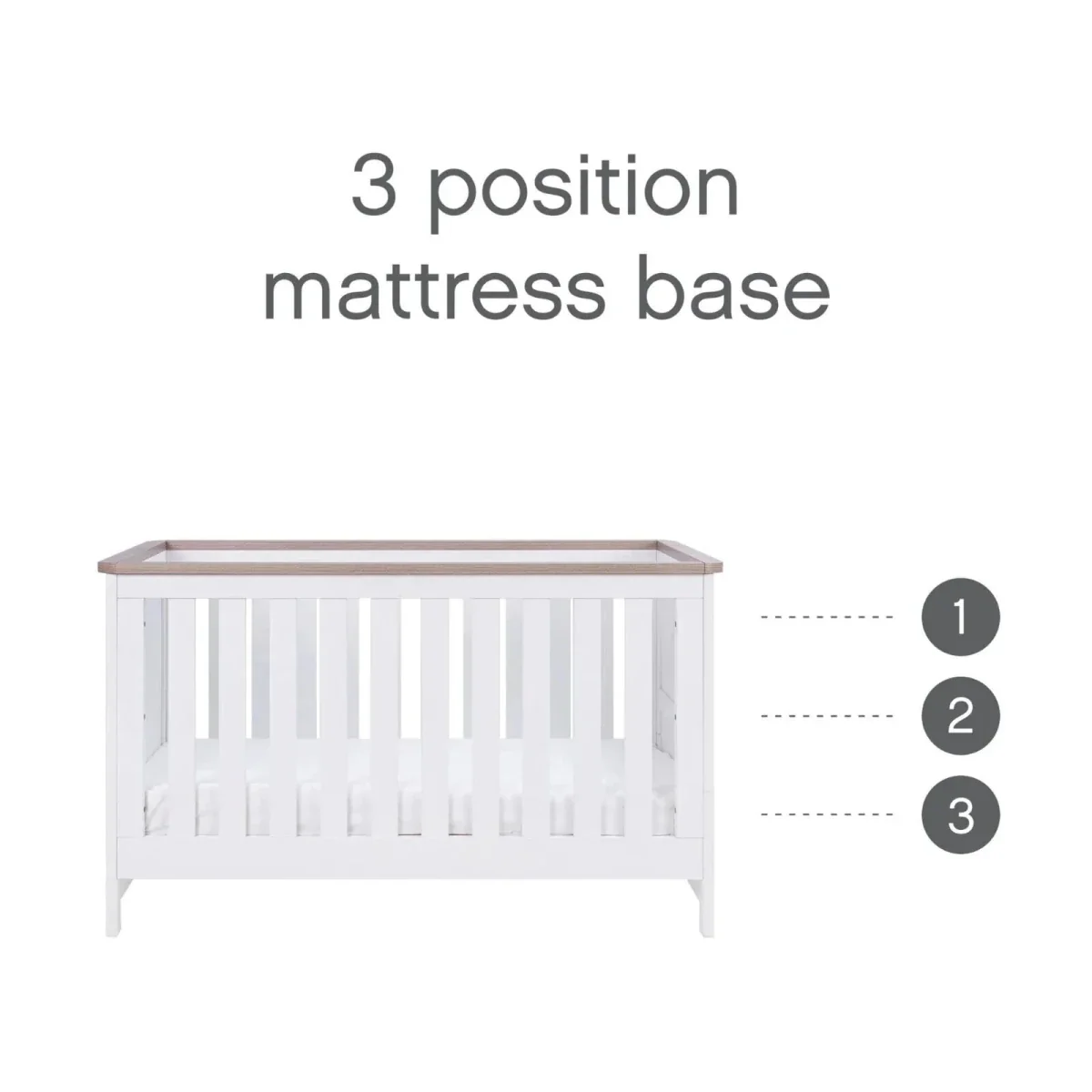 Tutti Bambini Verona 3 pcs Room Set - White/Oak - Image 10