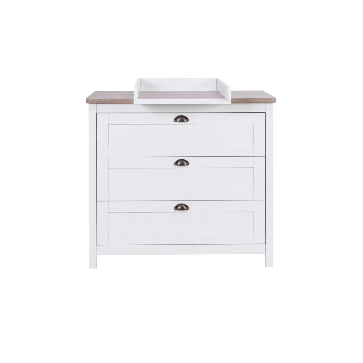 Tutti Bambini Verona Chest Changer - White/Oak - Image 2