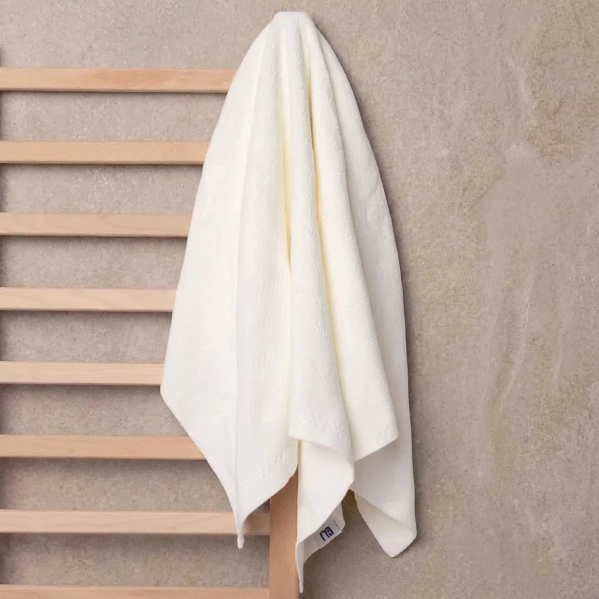 Mothercare Unisex 100% Cotton Blankets 90x100 cm - Ecru - Image 2