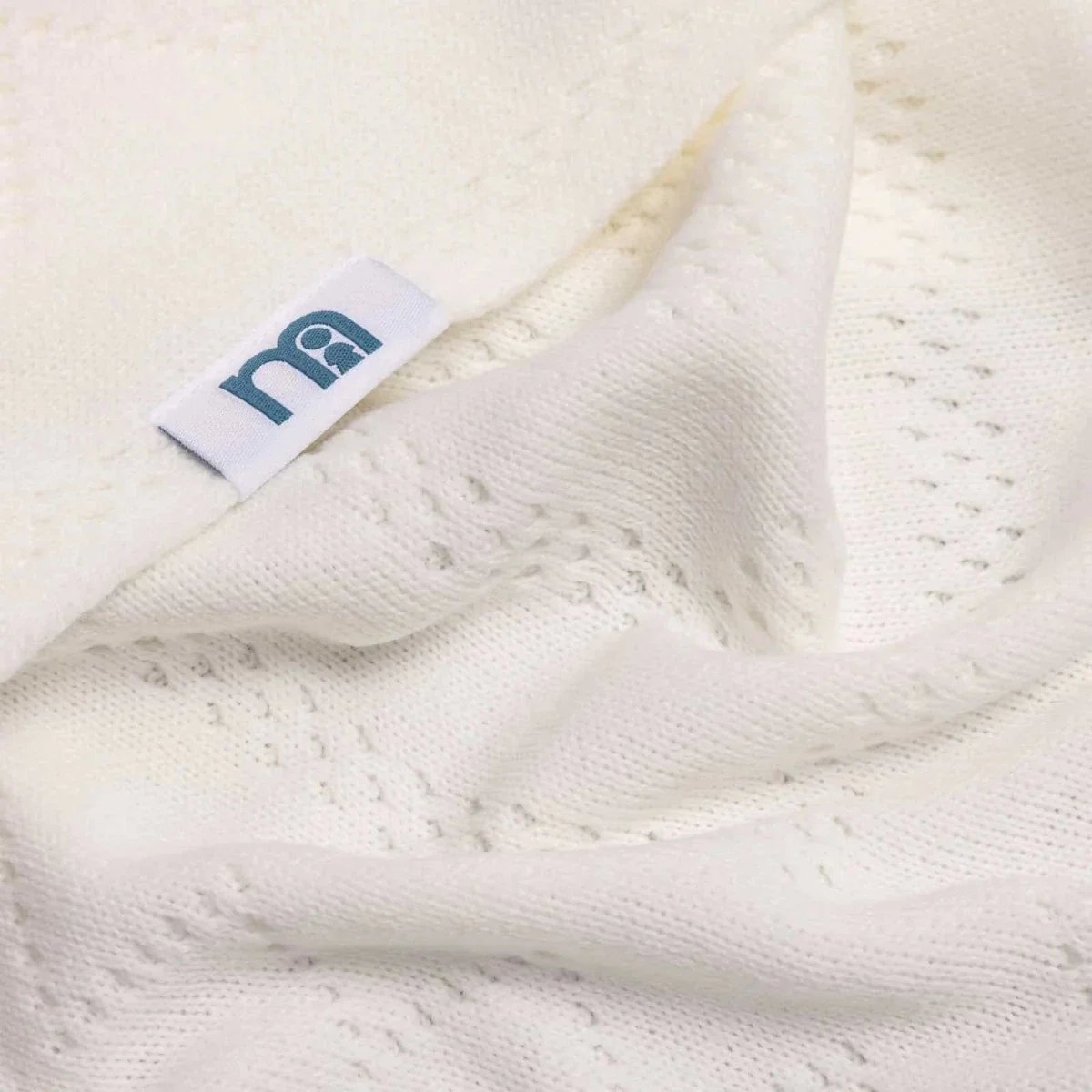 Mothercare Unisex 100% Cotton Blankets 90x100 cm - Ecru - Image 3