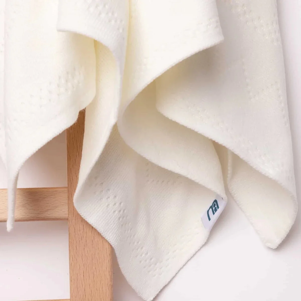 Mothercare Unisex 100% Cotton Blankets 90x100 cm - Ecru - Image 5