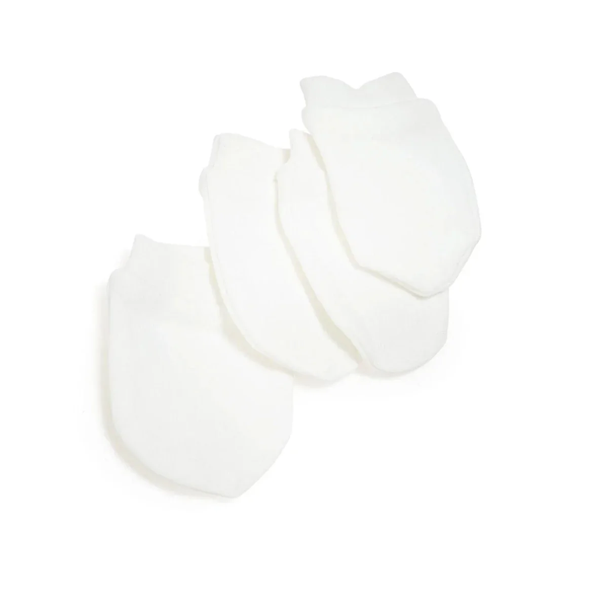 HelloBaby Unisex 100% Cotton Mittens - Ecru - Image 4