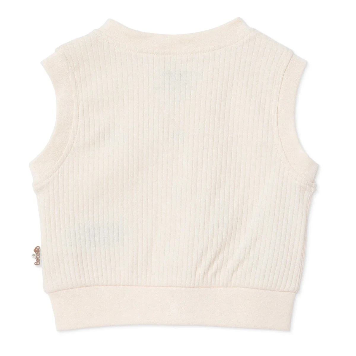 Bebetto Unisex Waistcoat Animal Print - Ecru - Image 2