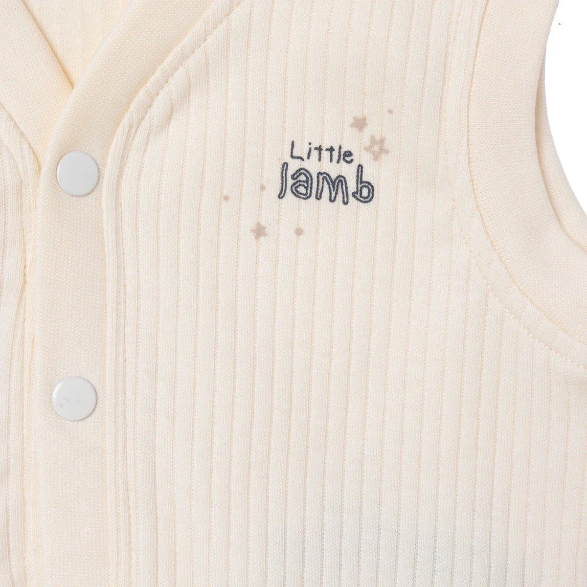 Bebetto Unisex Waistcoat Animal Print - Ecru - Image 5