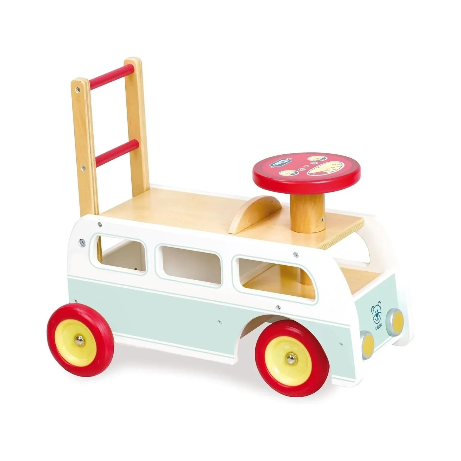 Vilac 2-in-1 Retro Wooden Camper Van - Image 2