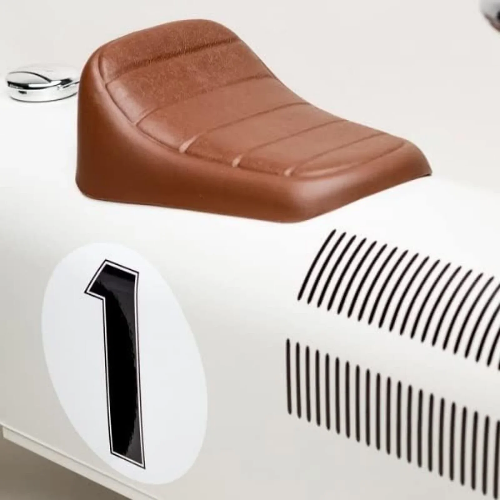 Vilac Ride On Metal Car Toy - Off White - Image 5