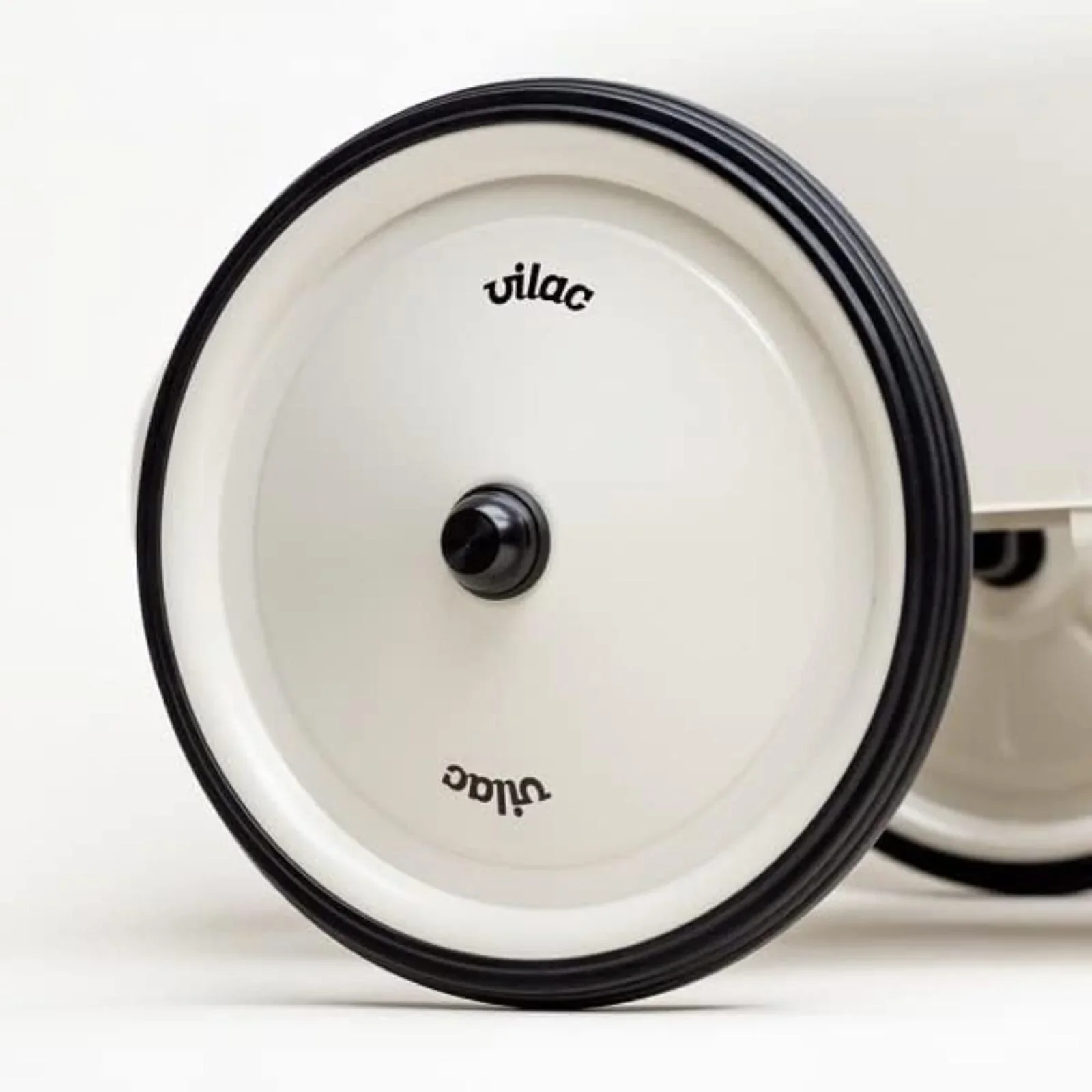 Vilac Ride On Metal Car Toy - Off White - Image 7