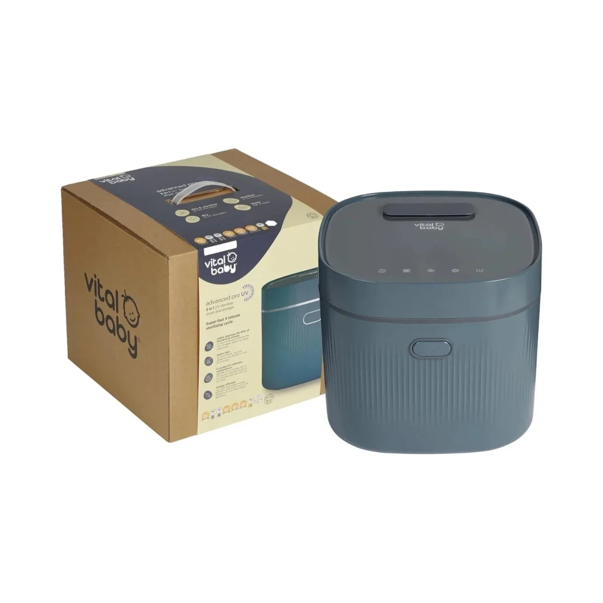Vital Baby Advanced Pro UV Steriliser & Dryer (3rd Gen) - Smoky Blue - Image 11