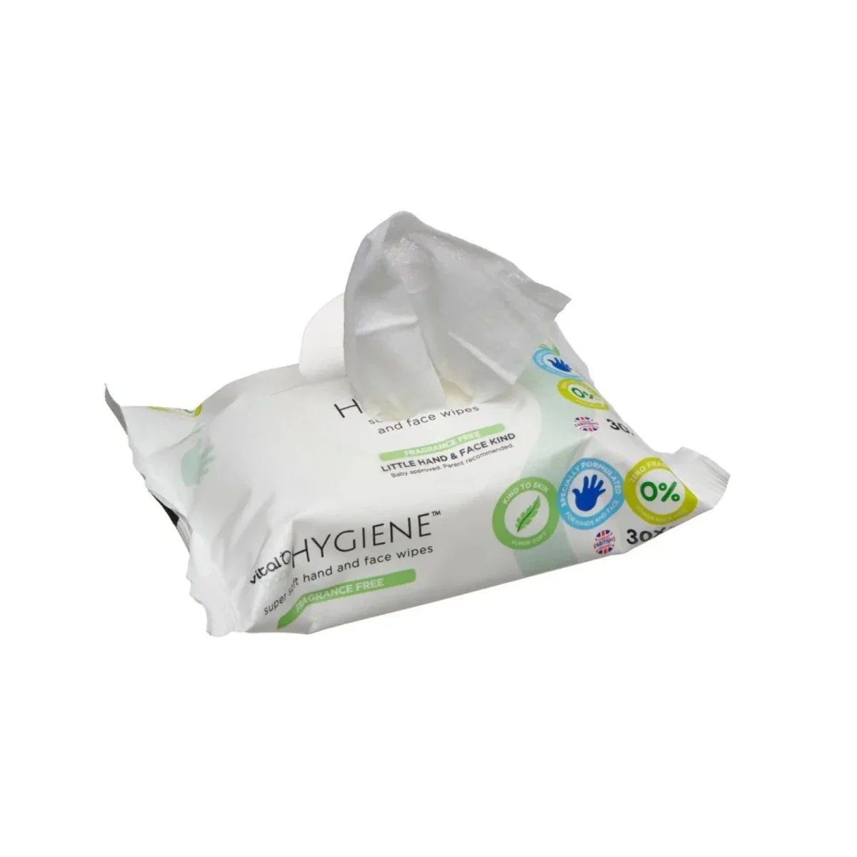 Vital Baby Hygiene Super Soft Fragrance Free Hand & Face Wipes 12x30 pcs - Image 4