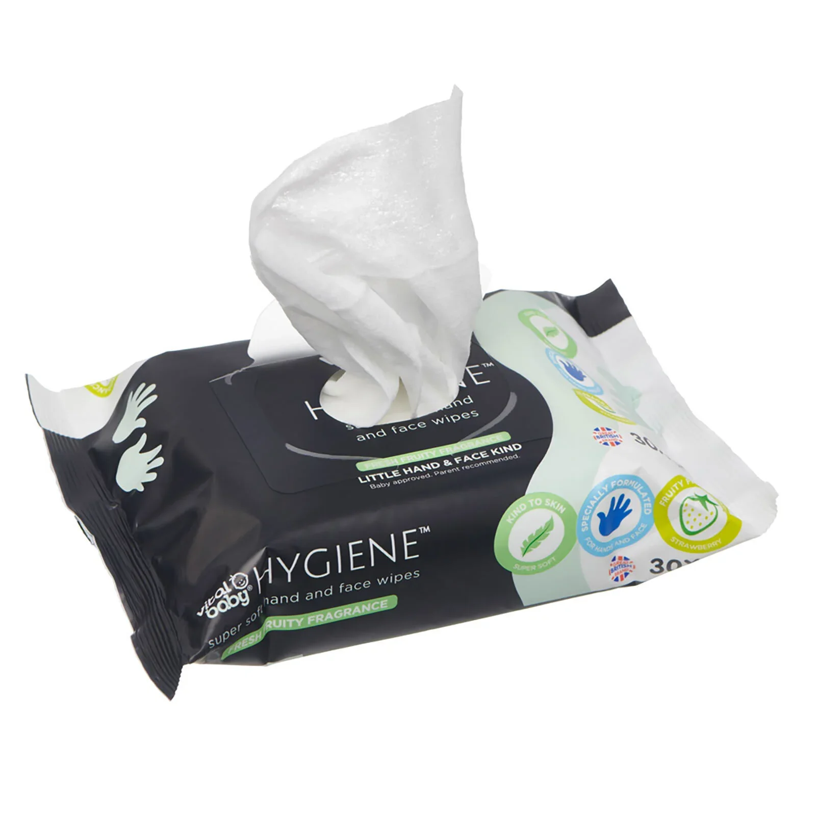 Vital Baby Hygiene Super Soft Hand & Face Wipes 30 pcs - Image 2