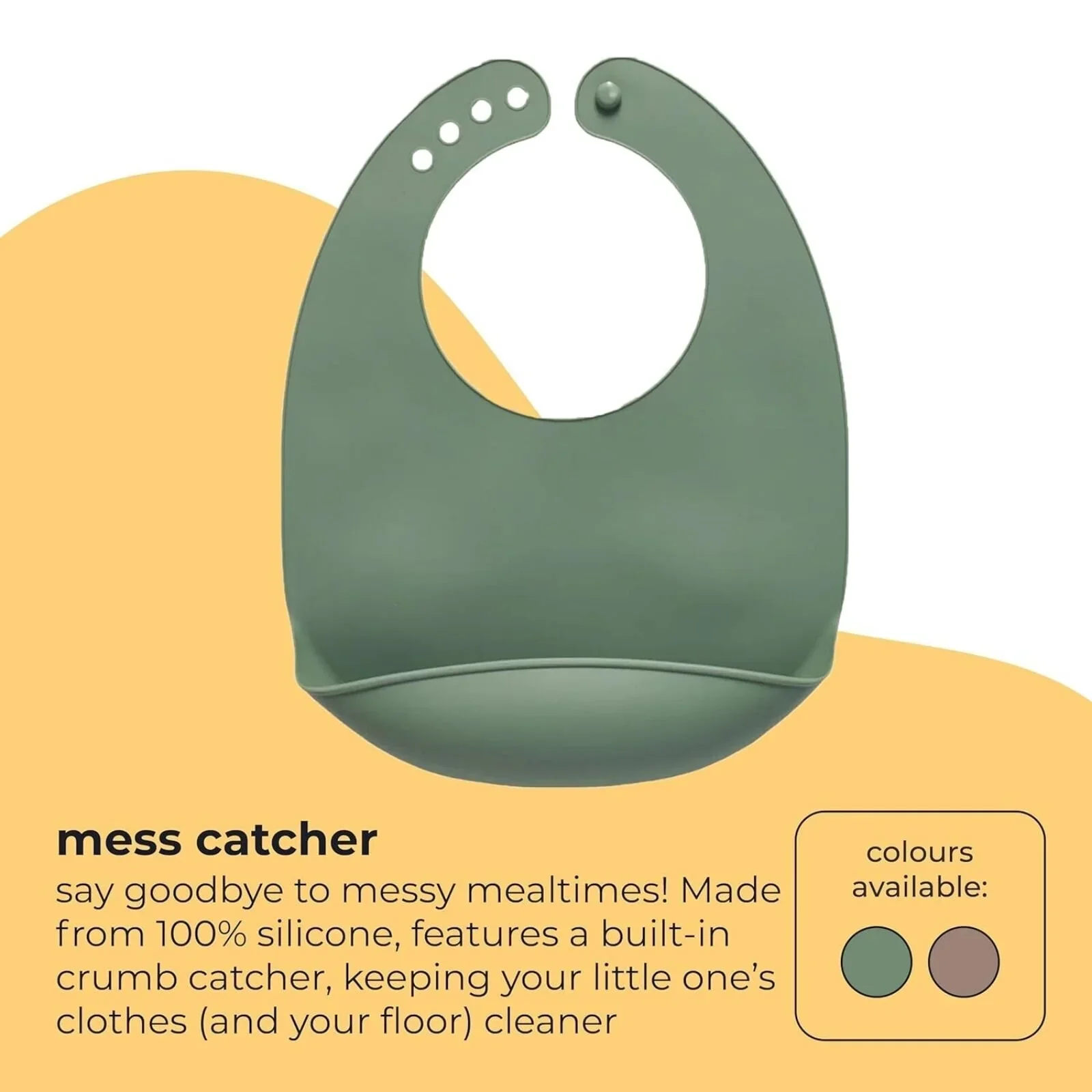 Vital Baby Nourish Mess Catcher - Natural Moss - Image 2