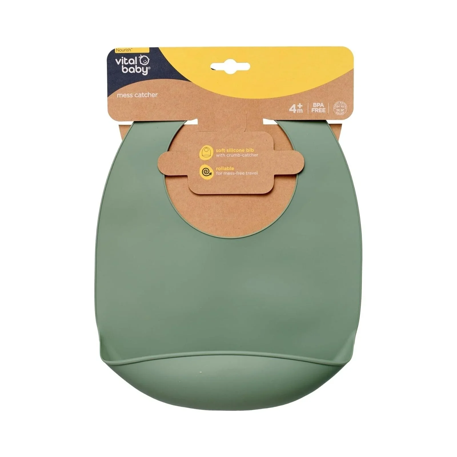 Vital Baby Nourish Mess Catcher - Natural Moss - Image 5