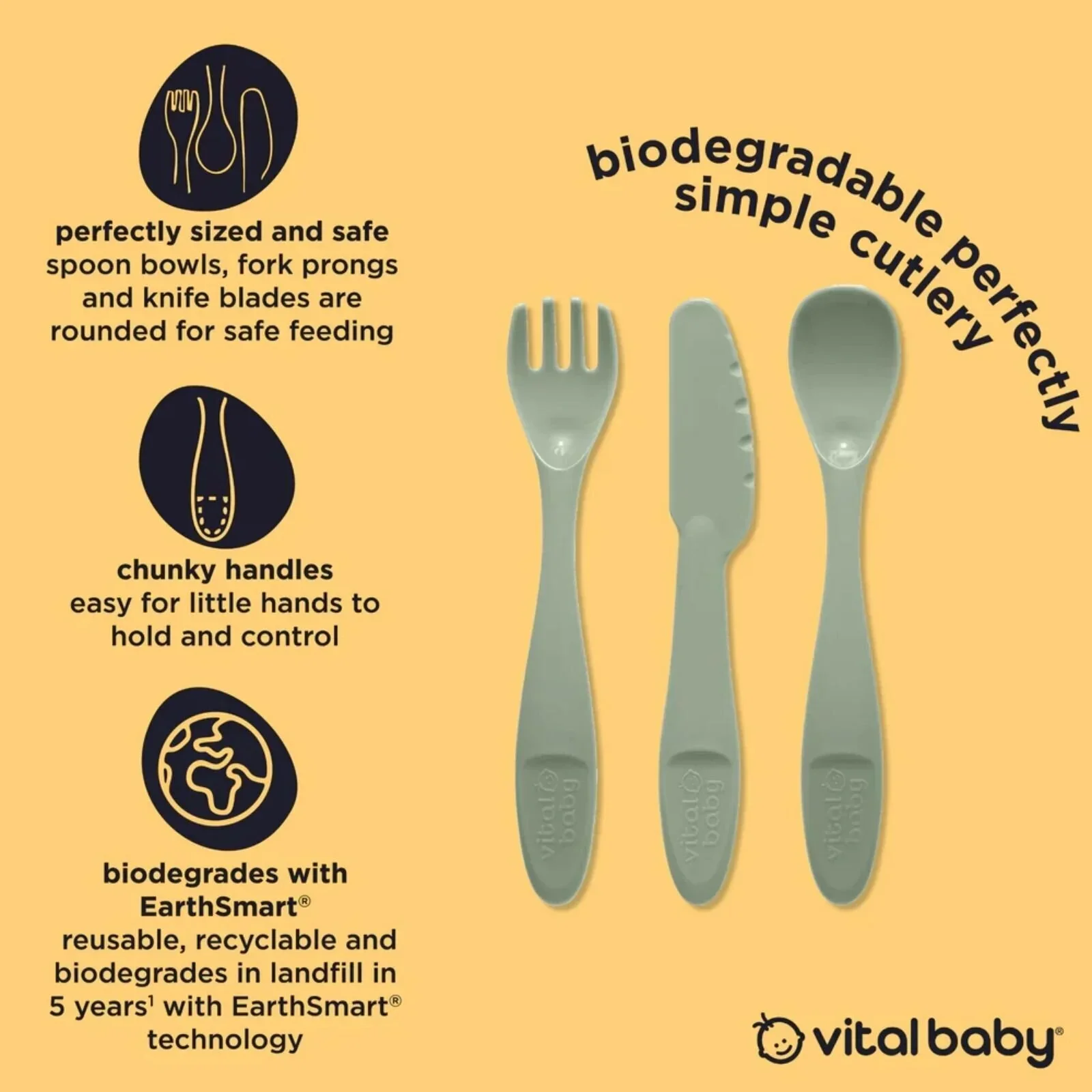 Vital Baby Nourish Perfectly Simple Cutlery Pack of 15 - Image 2