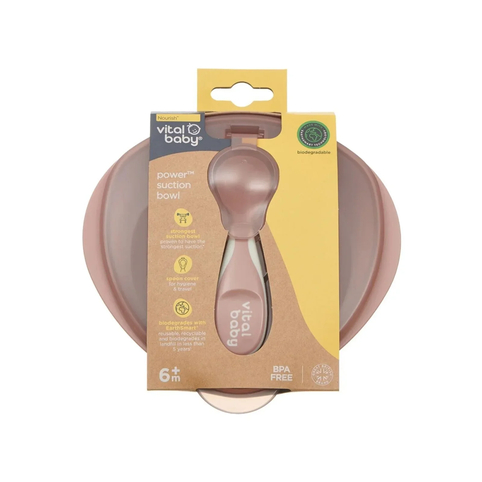 Vital Baby Nourish Power Suction Bowl - Natural Berry - Image 4