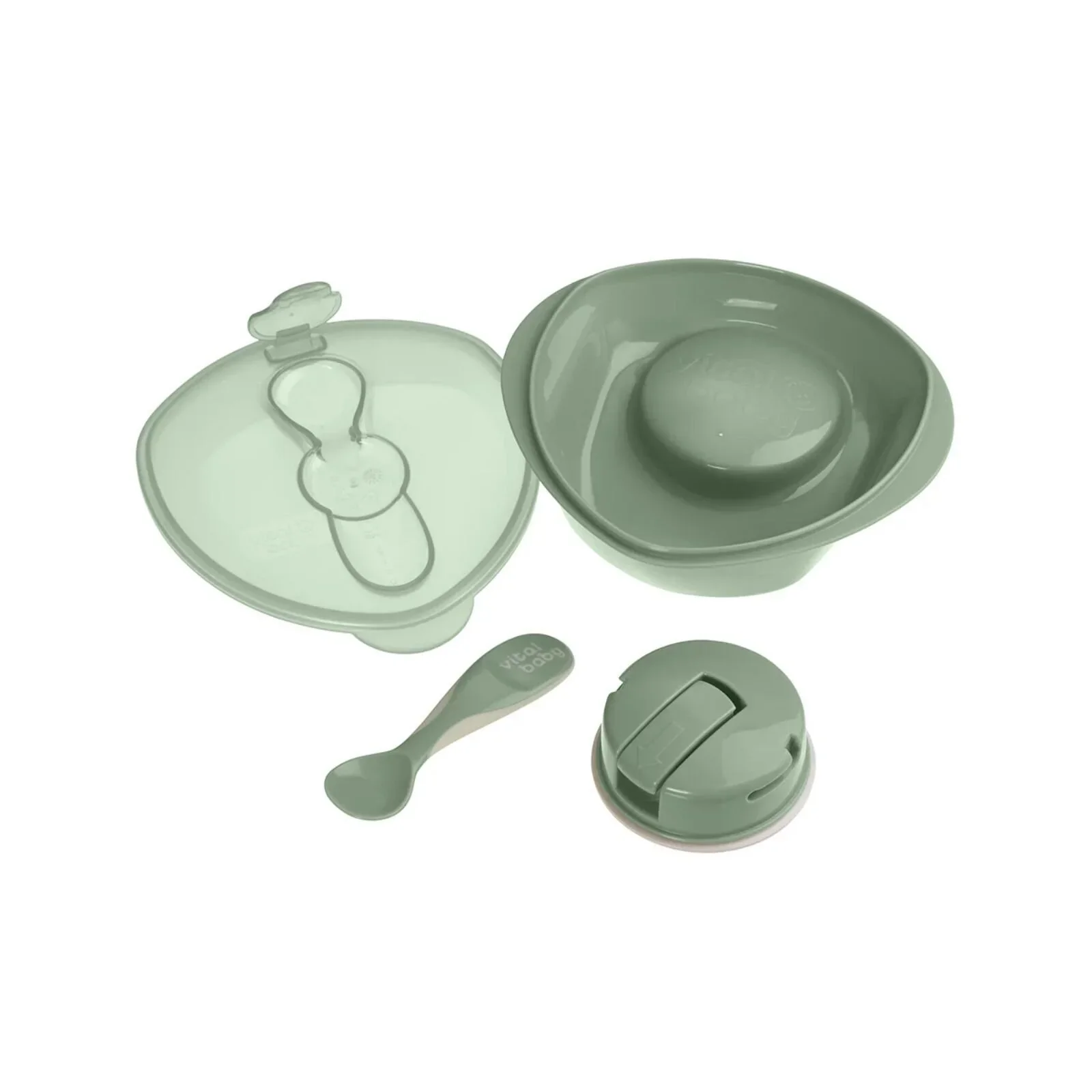 Vital Baby Nourish Power Suction Bowl - Natural Moss - Image 2