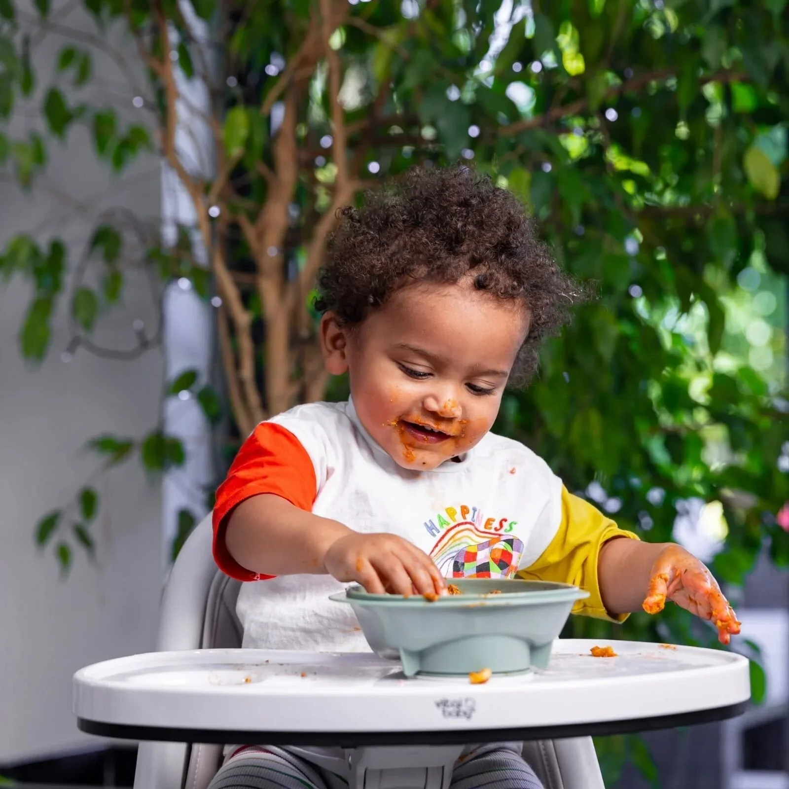 Vital Baby Nourish Power Suction Bowl - Natural Moss - Image 5