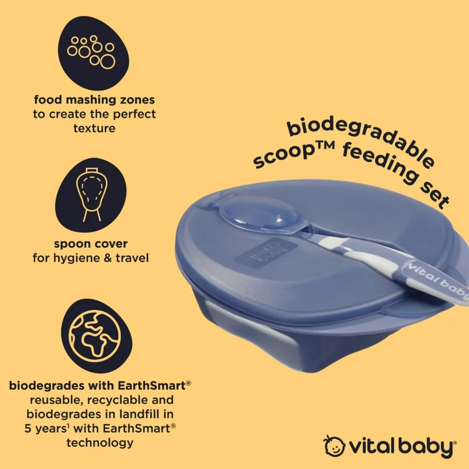 Vital Baby Nourish Scoop Feeding Set 2 pcs - Natural Berry - Image 3