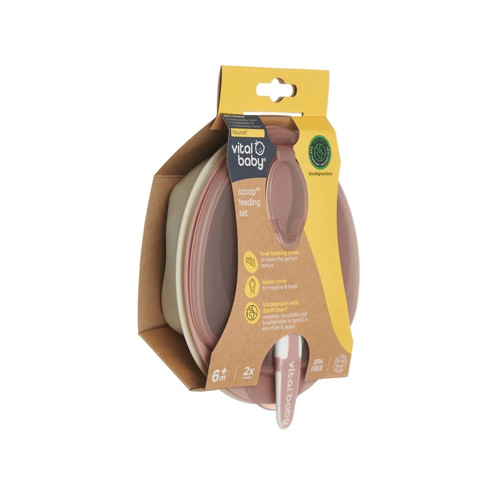 Vital Baby Nourish Scoop Feeding Set 2 pcs - Natural Berry - Image 5