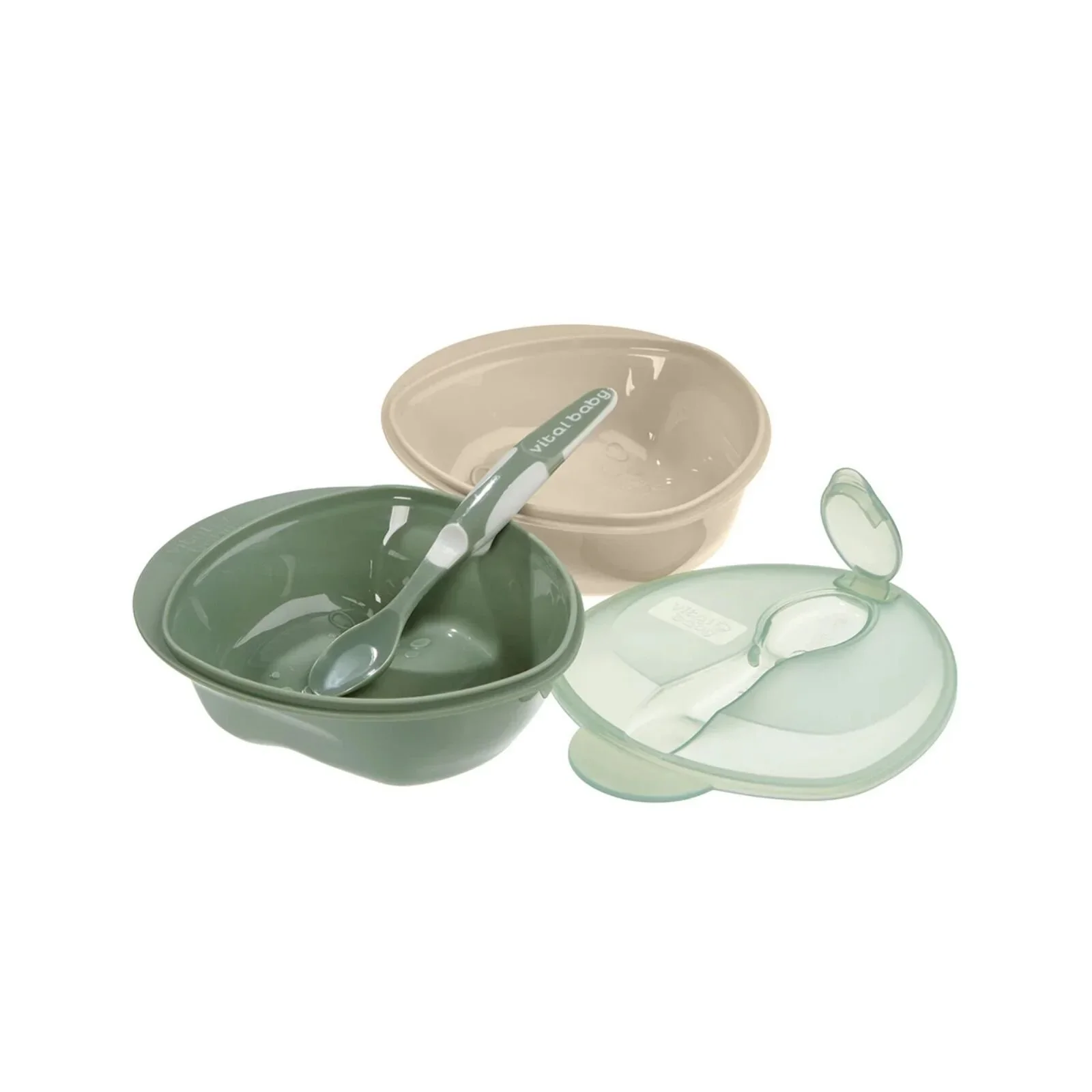 Vital Baby Nourish Scoop Feeding Set 2 pcs - Natural Moss - Image 2