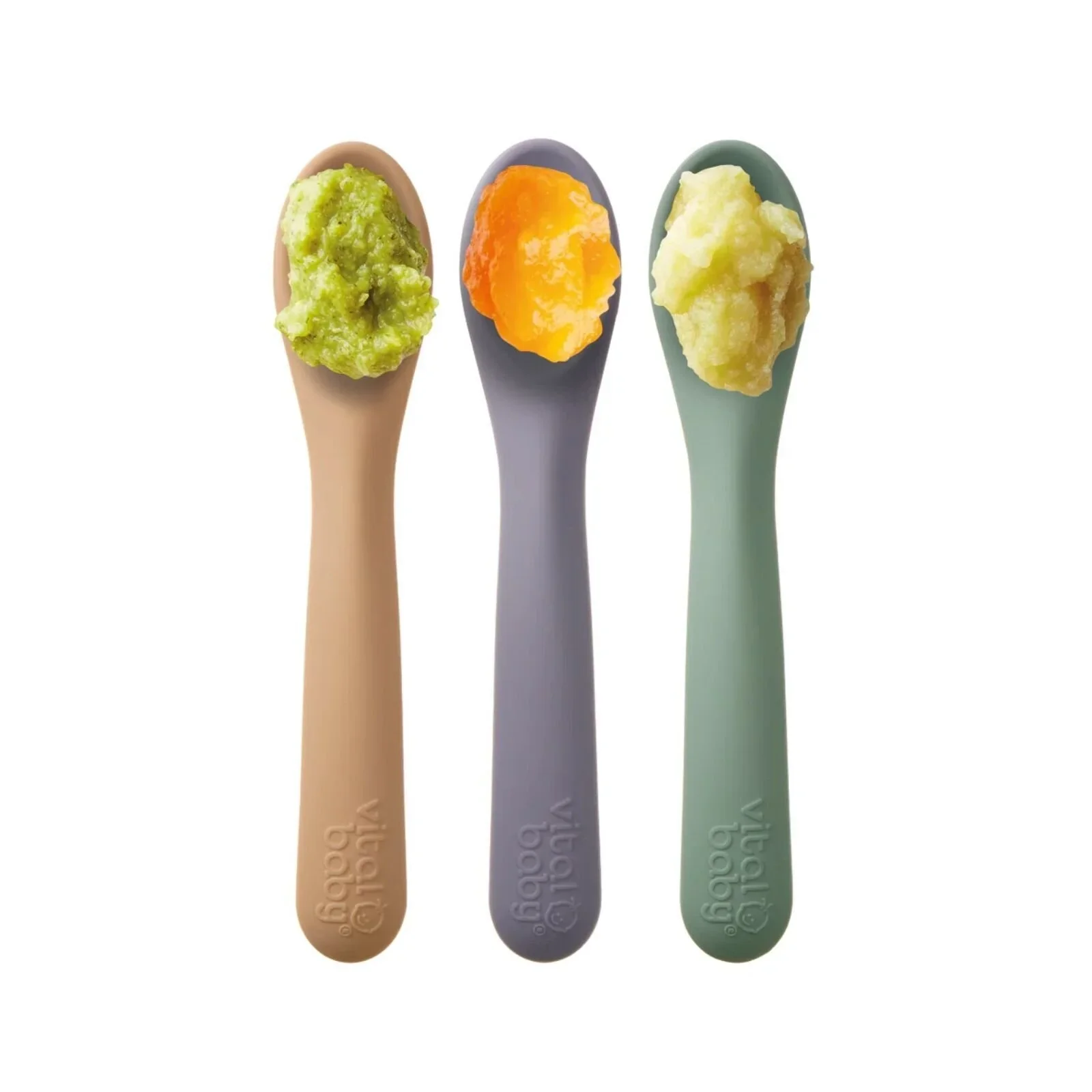 Vital Baby Nourish Silicone Spoons Pack of 3 - Pastel - Image 9