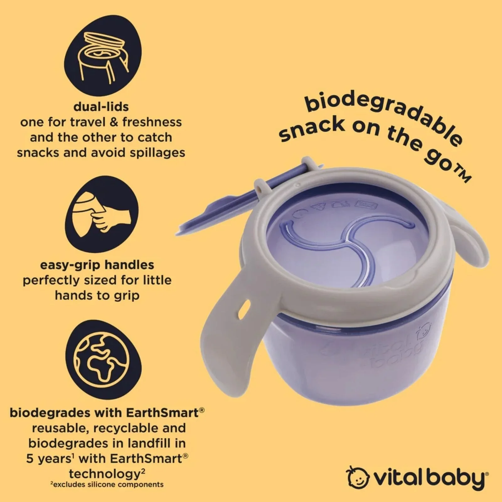 Vital Baby Nourish Snack On the Go - Natural Moss - Image 2