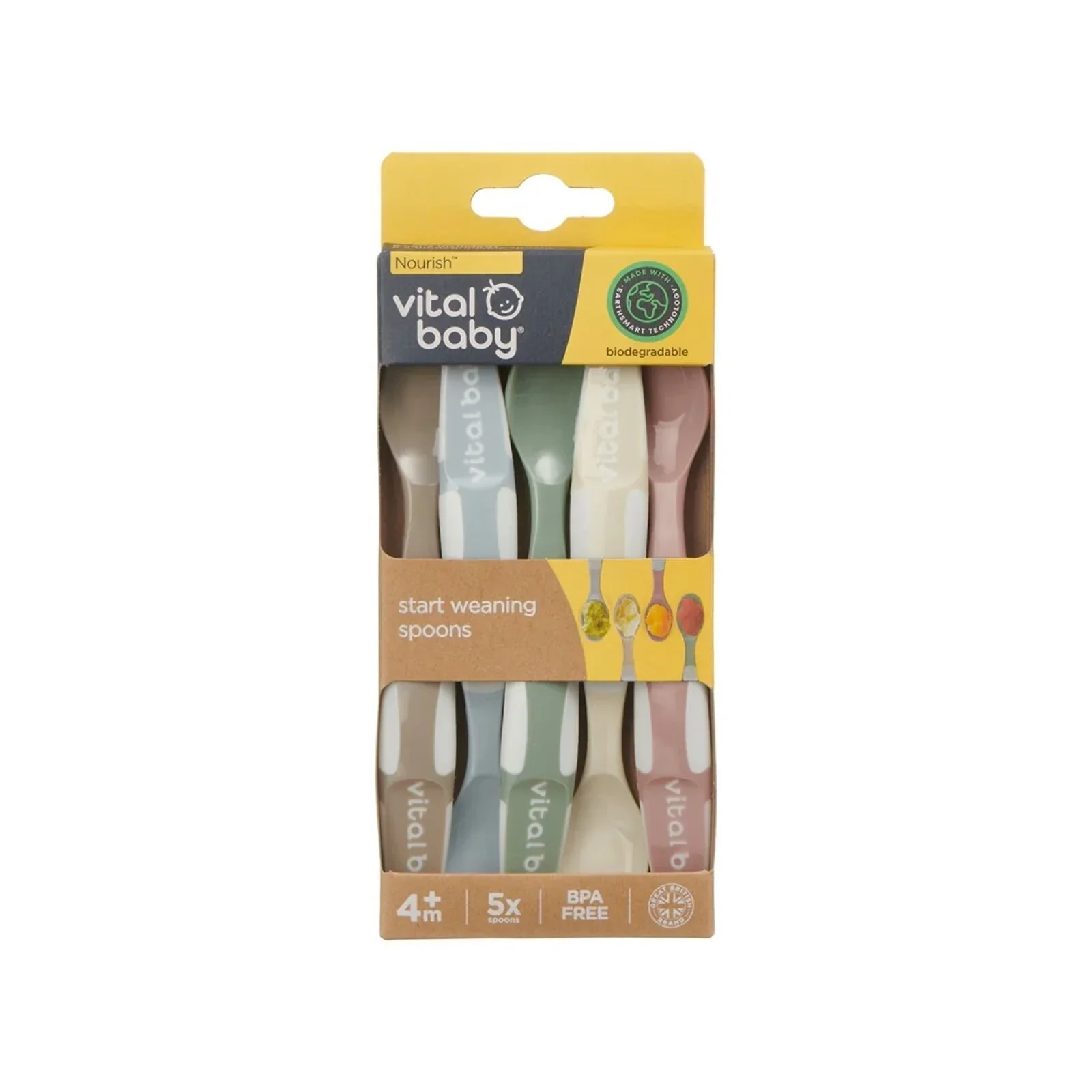 Vital Baby Nourish Start Weaning Spoons Natural Pack of 5 - Image 4