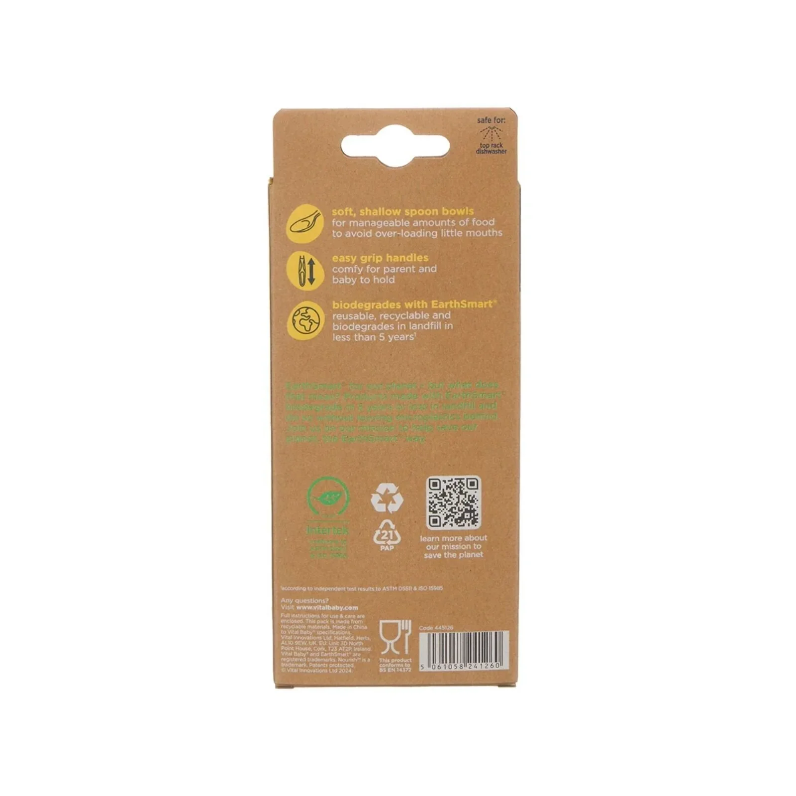 Vital Baby Nourish Start Weaning Spoons Natural Pack of 5 - Image 5