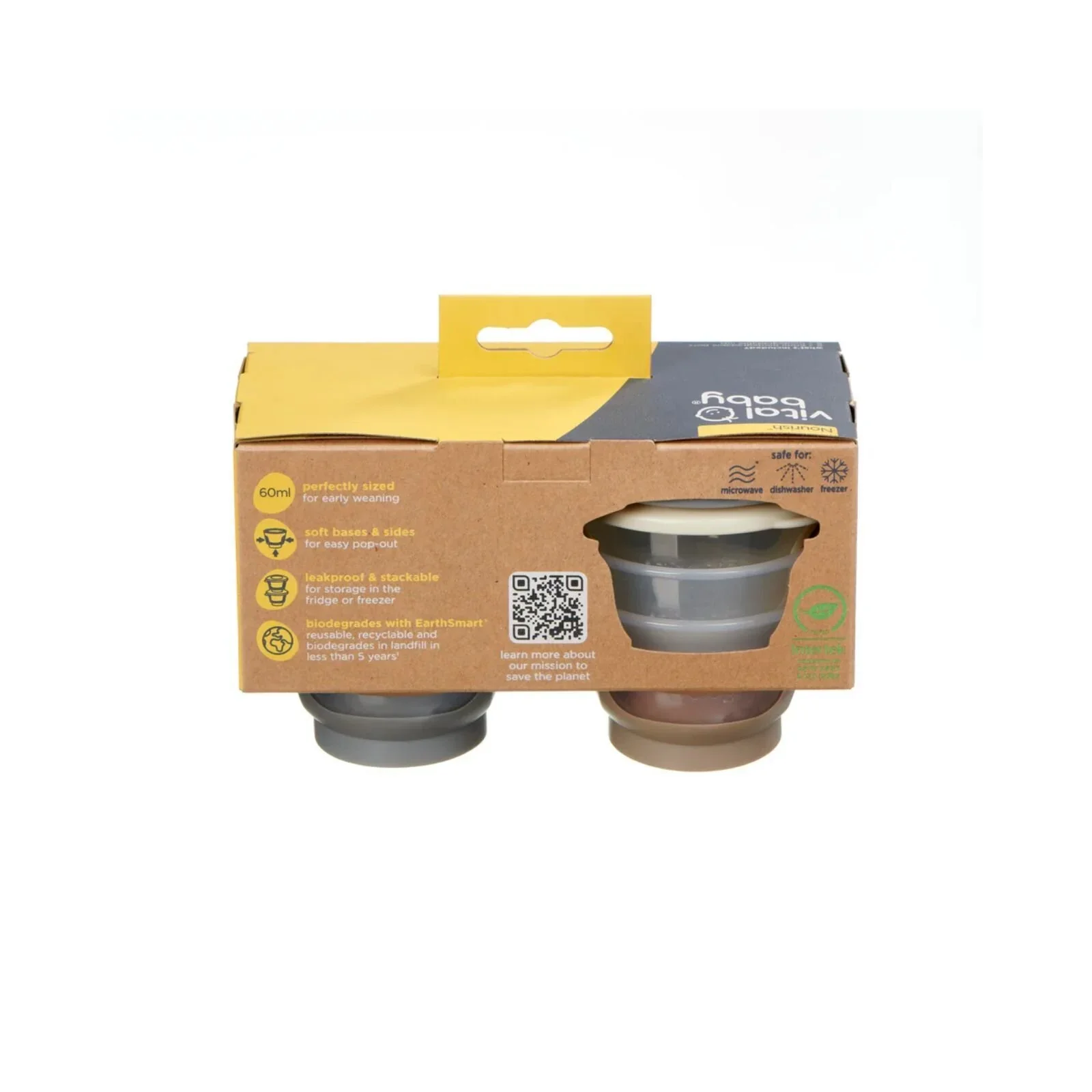 Vital Baby Nourish Store & Wean Pots 60ml Pack of 6 - Image 9