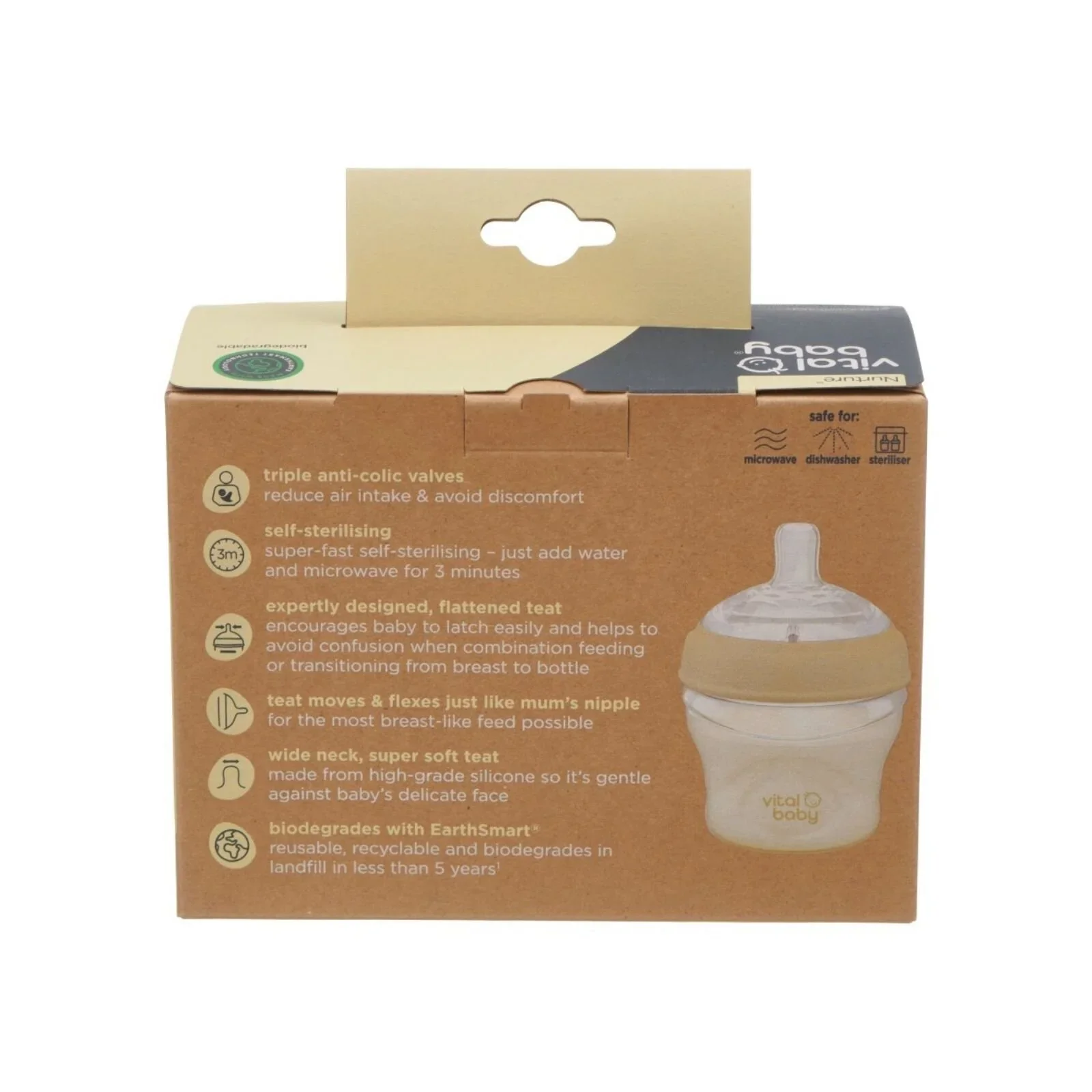 Vital Baby Nurture Breast Like Feeding Bottle 150ml Pack of 2 - Image 5